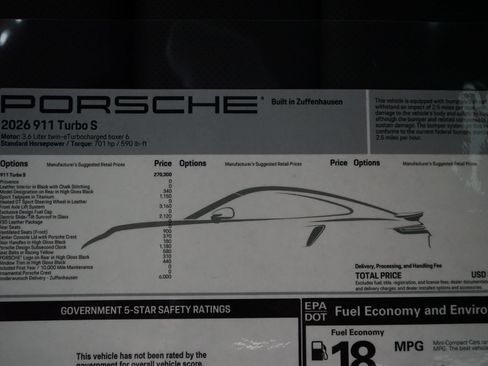 Used 2026 Porsche 911 Turbo S AWD/4WD image 34