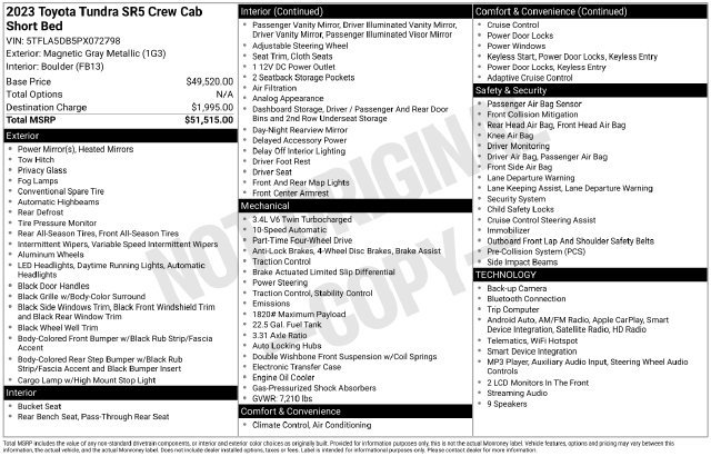 Used 2023 Toyota Tundra SR5 AWD/4WD image 38