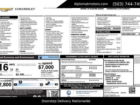 Used 2019 Chevrolet Camaro ZL1 image 2