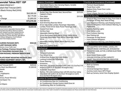 Used 2023 Chevrolet Tahoe RST w/ Luxury Package image 46