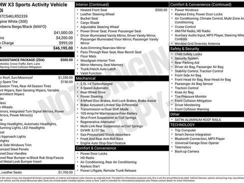 Used 2019 BMW X3 sDrive30i w/ Driving Assistance Package image 8