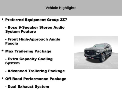 Used 2024 Chevrolet Tahoe Z71 w/ Off-Road Capability Package AWD/4WD image 45