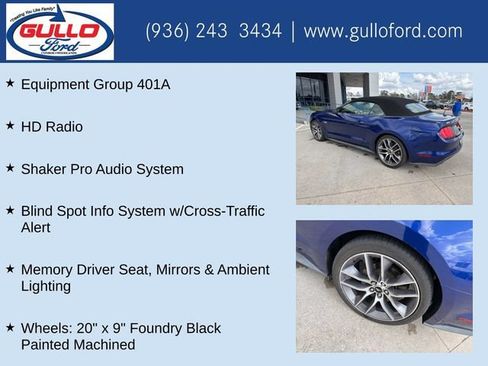 Used 2016 Ford Mustang GT Premium w/ Equipment Group 401A RWD image 8