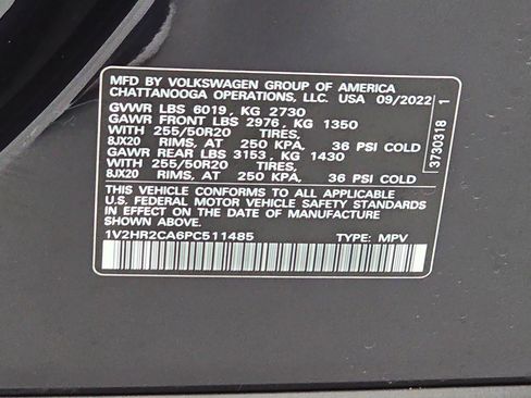 Certified 2023 Volkswagen Atlas SE AWD/4WD image 36