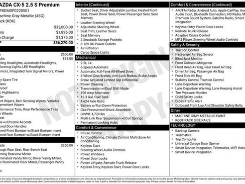 Certified 2023 MAZDA CX-5 AWD 2.5 S w/ Premium Package image 6