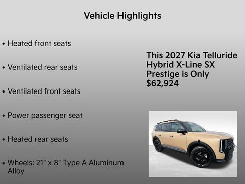 New 2027 Kia Telluride X-Line SX Prestige AWD/4WD image 37