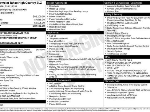 Used 2025 Chevrolet Tahoe High Country image 11