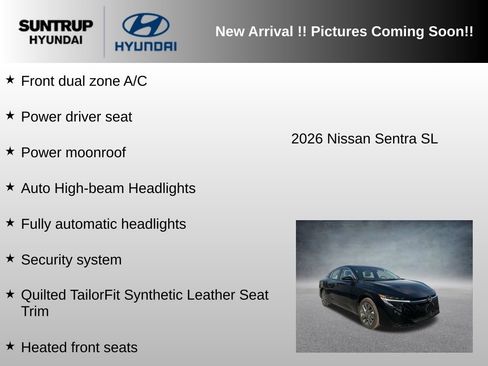 Used 2026 Nissan Sentra SL w/ Floor Mat Package FWD image 6