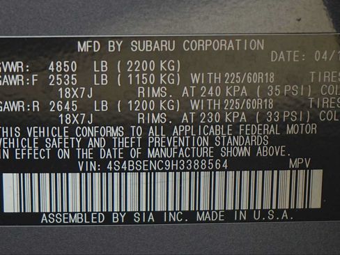 Used 2017 Subaru Outback 3.6R Limited AWD/4WD image 30