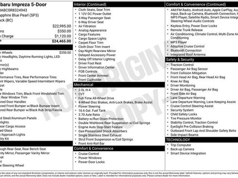 Certified 2024 Subaru Impreza 2.0i image 43