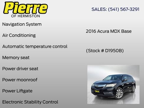 Used 2016 Acura MDX w/ Technology Package AWD/4WD image 6
