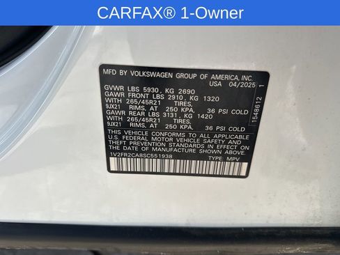 Used 2025 Volkswagen Atlas SEL Premium R-Line image 37