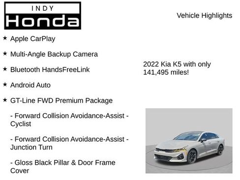 Used 2022 Kia K5 GT-Line w/ GT-Line FWD Premium Package image 7