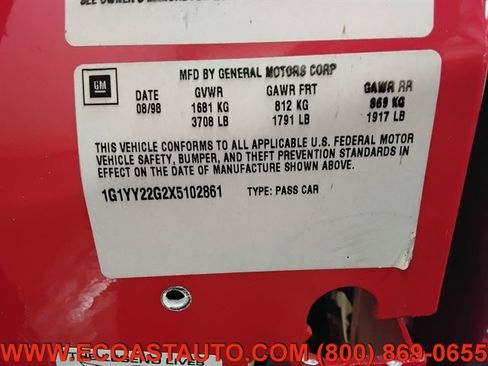 Used 1999 Chevrolet Corvette Coupe w/ Memory Pkg image 19