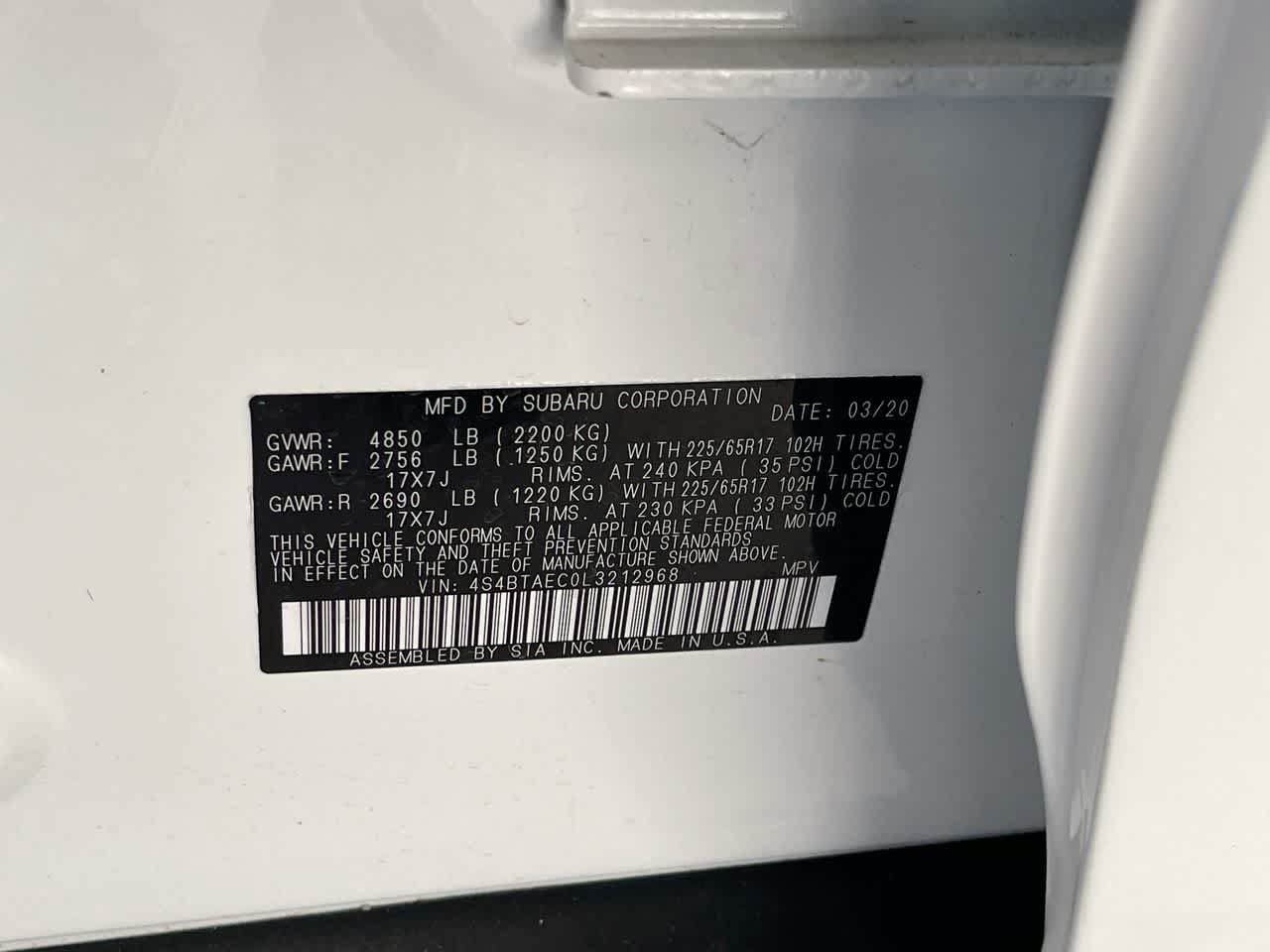 Used 2020 Subaru Outback Premium w/ Tech Package 1 AWD/4WD image 27