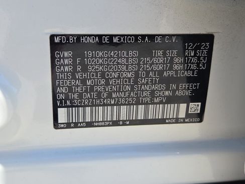 Used 2024 Honda HR-V LX image 23