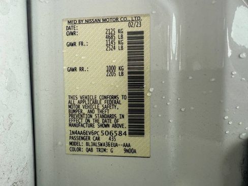 Used 2023 Nissan Maxima SR w/ Sport Mat Group image 33