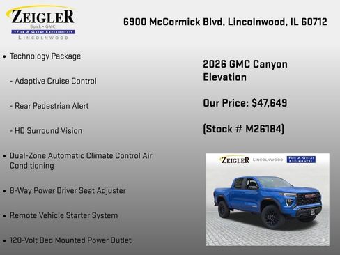 New 2026 GMC Canyon Elevation w/ Convenience Package AWD/4WD image 30