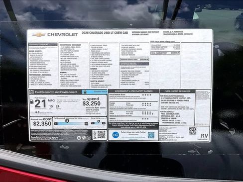 New 2026 Chevrolet Colorado LT w/ Advanced Trailering Package RWD image 13