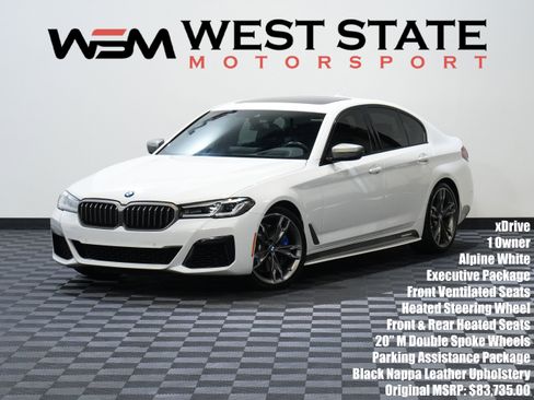 Used 2021 BMW M550i xDrive w/ Executive Package AWD/4WD image 1