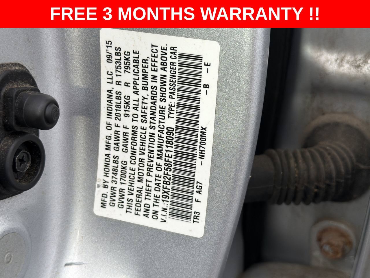 Used 2015 Honda Civic LX image 23