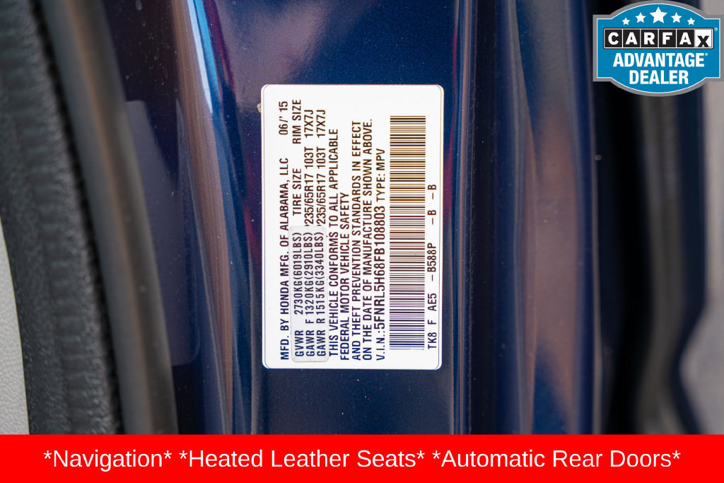 Used 2015 Honda Odyssey EX-L image 36