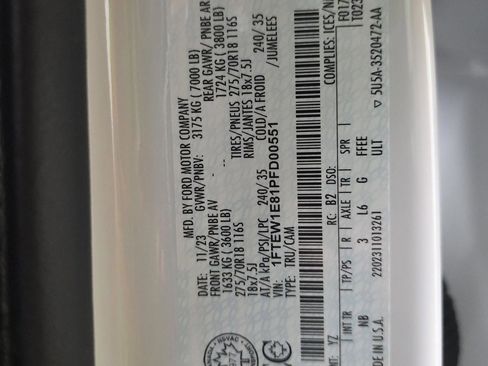 Used 2023 Ford F150 Tremor w/ Equipment Group 402A High image 22