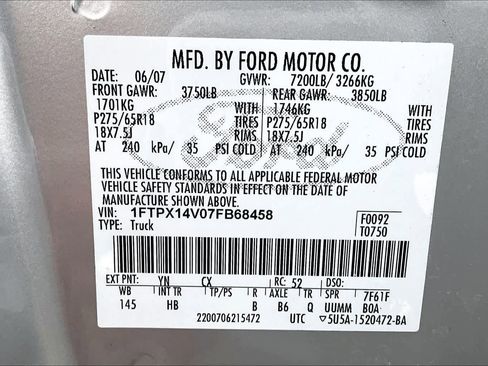 Used 2007 Ford F150 FX4 image 32