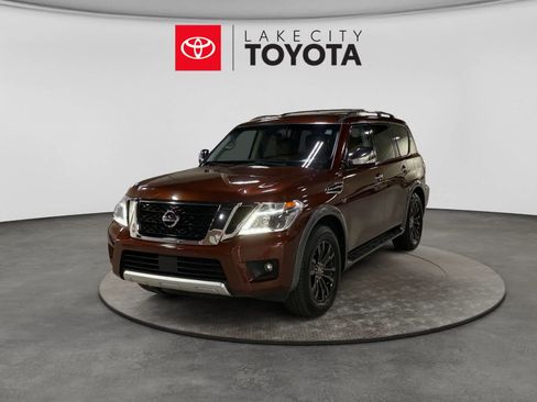 Used 2017 Nissan Armada Platinum w/ Captain Seat Package RWD image 1