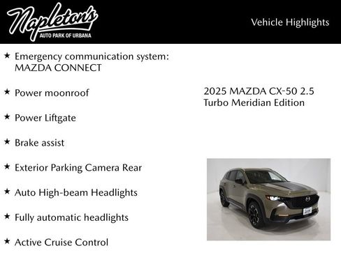 New 2025 MAZDA CX-50 Meridian Edition w/ Weather Package image 16
