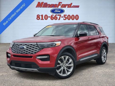 Certified 2021 Ford Explorer Platinum w/ Equipment Group 601A AWD/4WD image 1