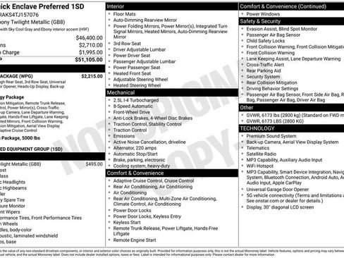 New 2026 Buick Enclave Preferred w/ Power Package FWD image 26