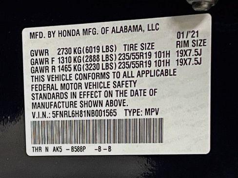 Used 2022 Honda Odyssey Touring image 35