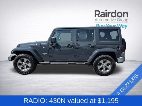 Used 2016 Jeep Wrangler Unlimited Sahara w/ Connectivity Group AWD/4WD image 4