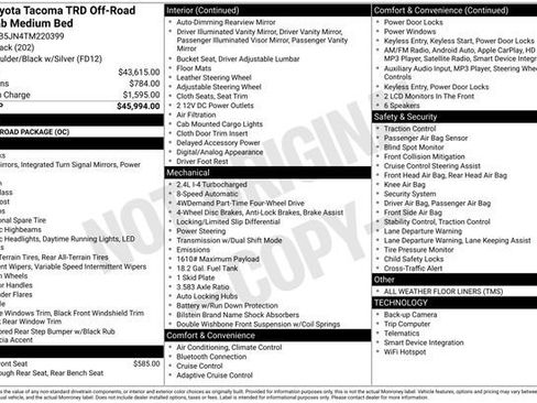 New 2026 Toyota Tacoma TRD Off-Road image 6