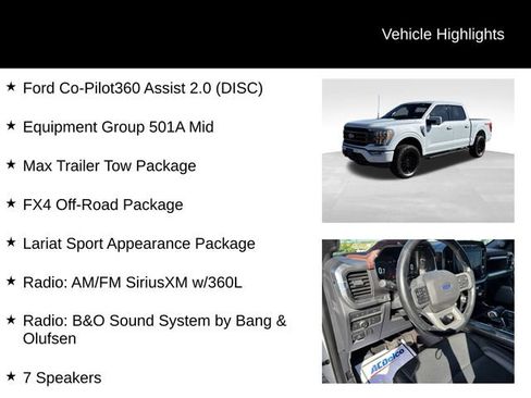 Used 2022 Ford F150 Lariat w/ Max Trailer Tow Package AWD/4WD image 8
