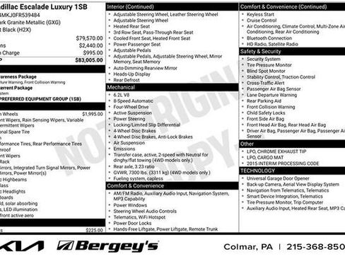 Used 2015 Cadillac Escalade Luxury image 13