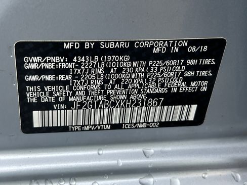 Used 2019 Subaru Crosstrek 2.0i w/ Eyesight System image 27