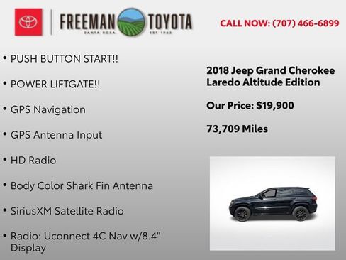 Used 2018 Jeep Grand Cherokee Altitude AWD/4WD image 13