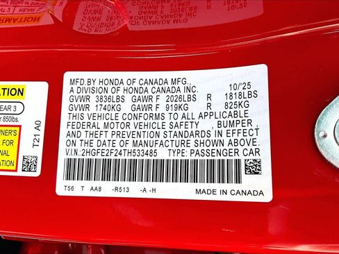 Used 2026 Honda Civic LX image 36