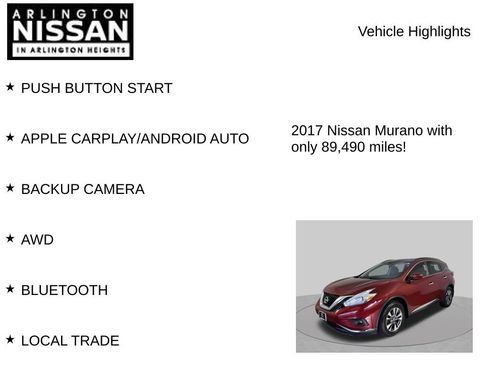 Used 2017 Nissan Murano SV w/ Premium Package AWD/4WD image 7