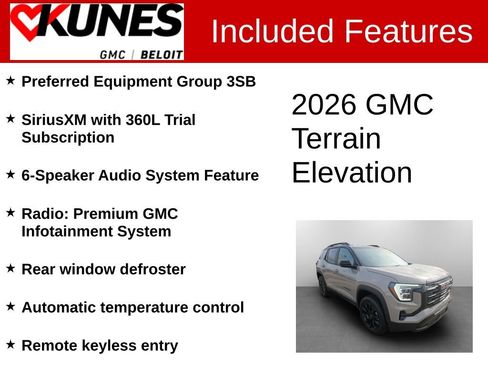 New 2026 GMC Terrain Elevation w/ Black Edition AWD/4WD image 2