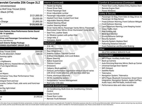 Used 2025 Chevrolet Corvette Z06 RWD image 32