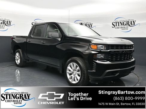 Certified 2022 Chevrolet Silverado 1500 Custom w/ LPO, Dark Essentials Package AWD/4WD image 1
