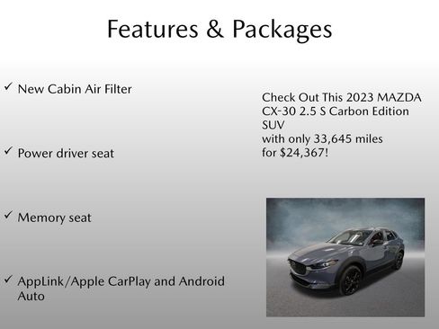 Certified 2023 MAZDA CX-30 AWD 2.5 S w/ Preferred Package image 8