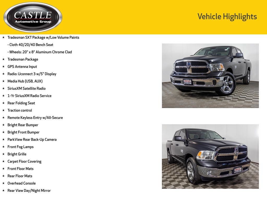 Used 2019 RAM 1500 Tradesman w/ Tradesman SXT Package AWD/4WD image 8