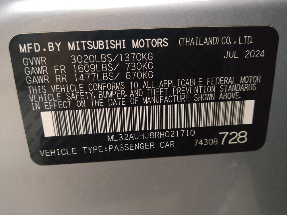 Used 2024 Mitsubishi Mirage ES FWD image 33