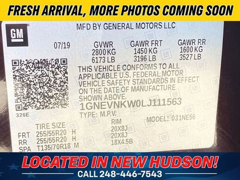 Used 2020 Chevrolet Traverse High Country AWD/4WD image 14