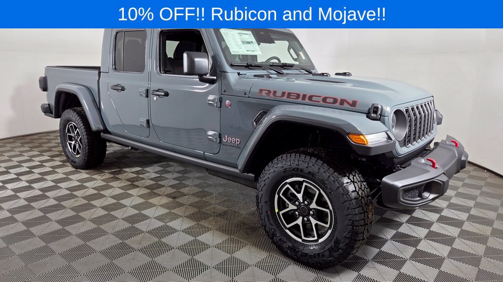 New 2026 Jeep Gladiator Rubicon w/ Safety Group AWD/4WD 360° Tour