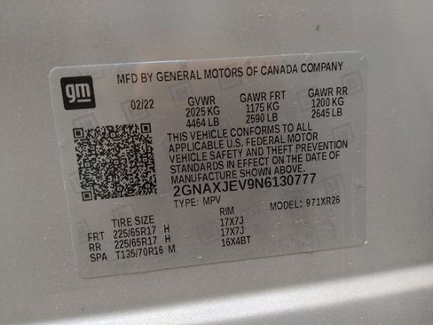 Used 2022 Chevrolet Equinox LT w/ Driver Convenience Package FWD image 33
